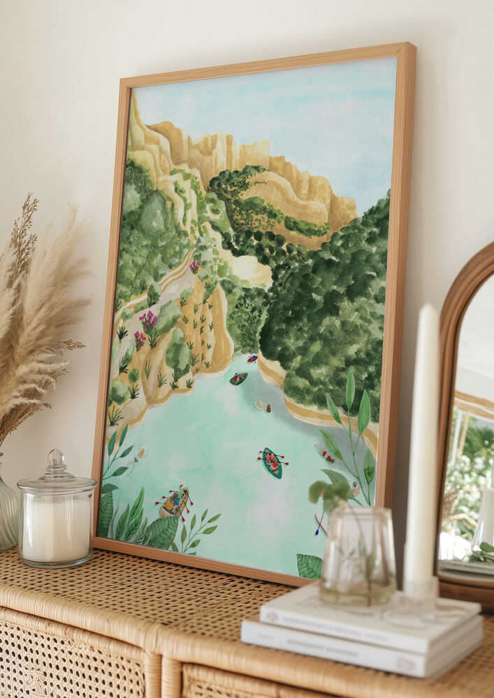 Scenic Canyon River Poster