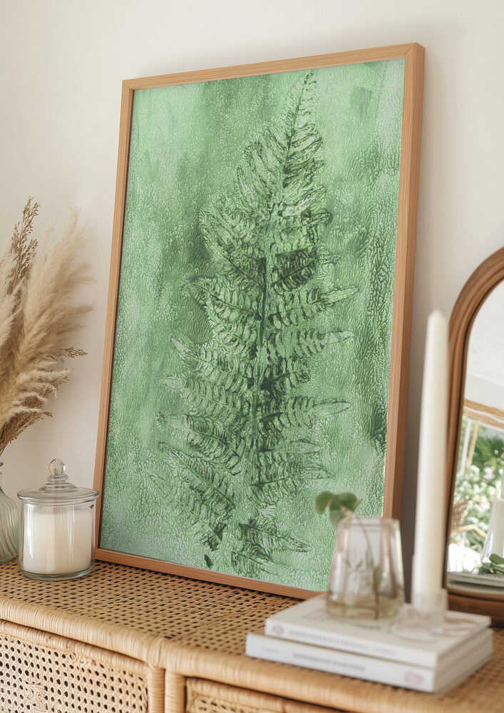 Subtle Fern Frond Poster