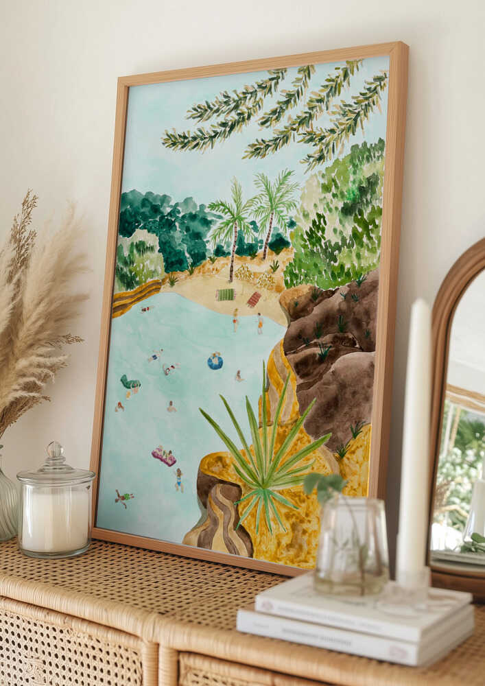 Tropical Lagoon Oasis Poster