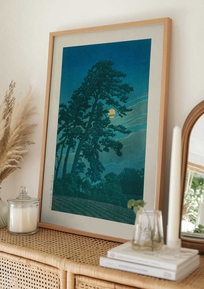 Moon At Magome Poster