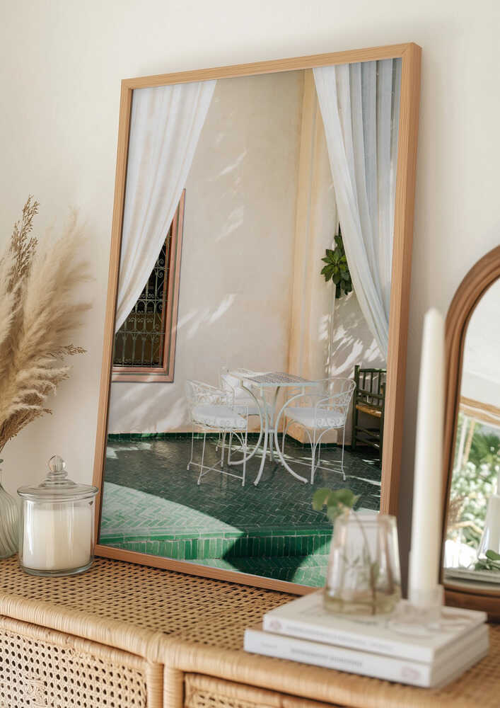 Sunny Moroccan Courtyard Poster