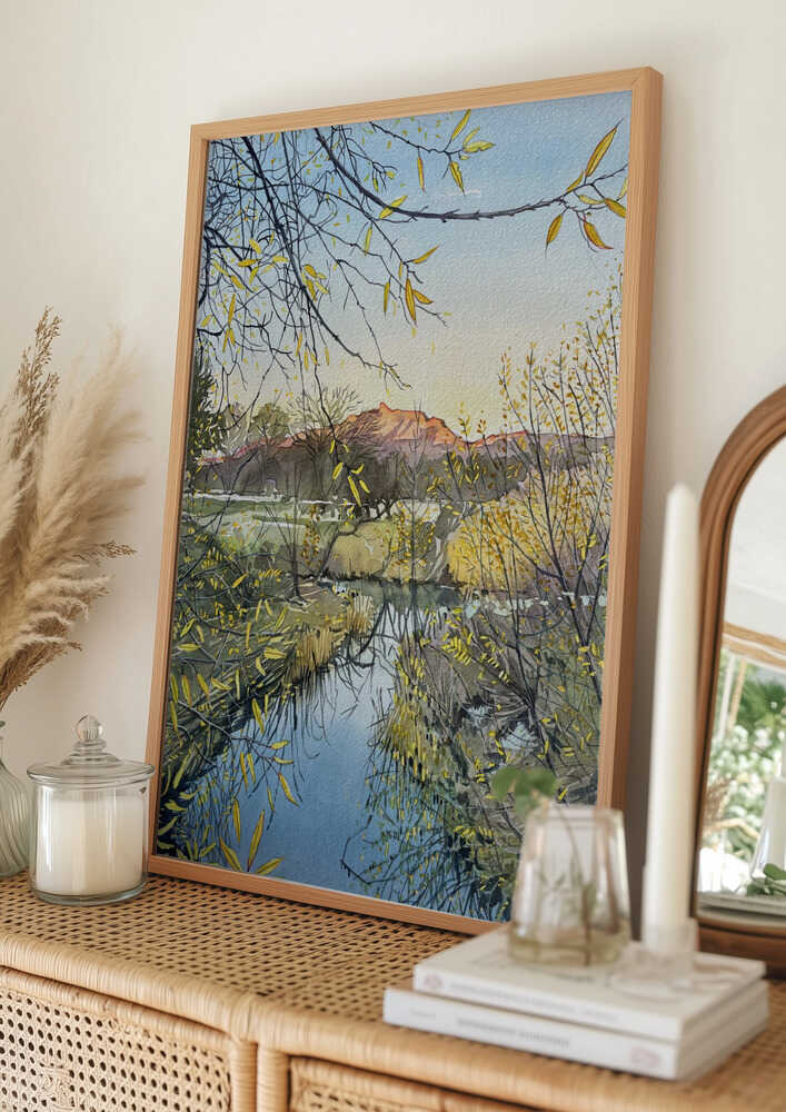Goldene Flussspiegelungen, Poster