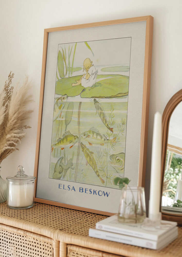 Poster „Tummelisa Näckrosbladet“ – Elsa Beskow, H. C. Andersen