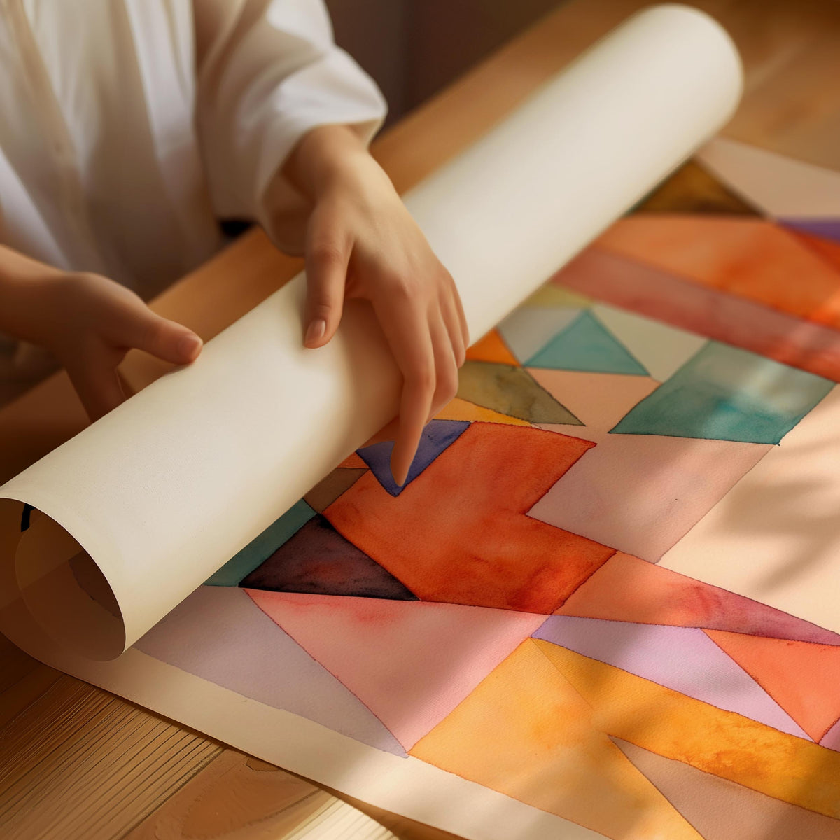 Paul Klee Poster mit geometrischen Formen – Abstrakte Farbkomposition
