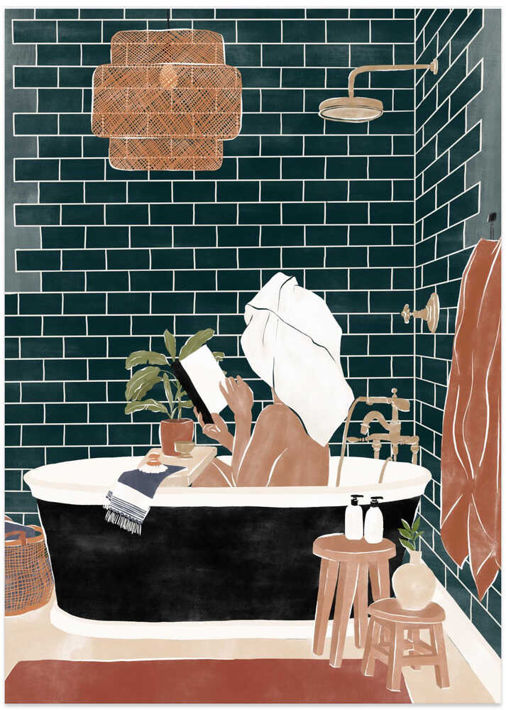 Badezimmer-Babe-Poster