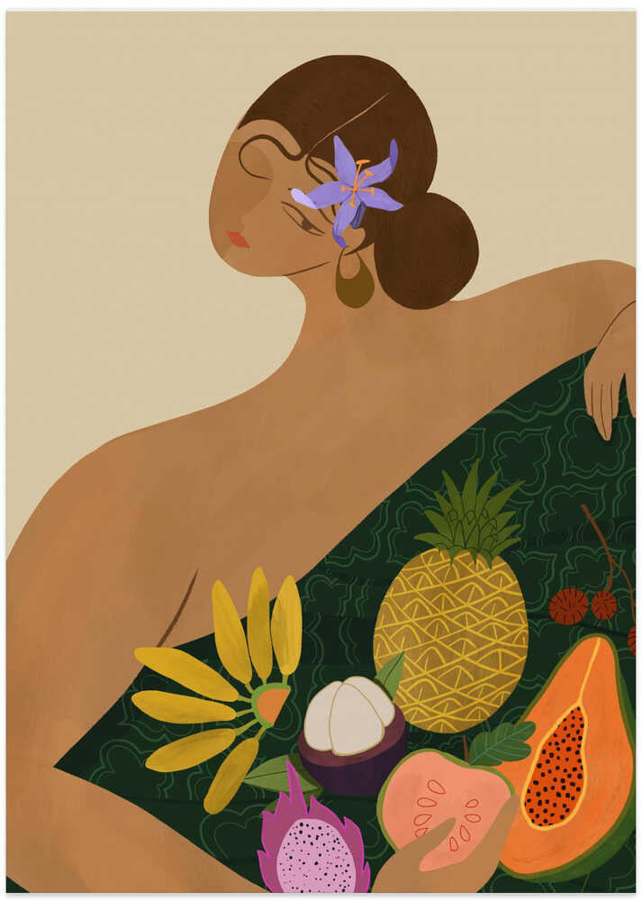 Obstverkäufer – Poster