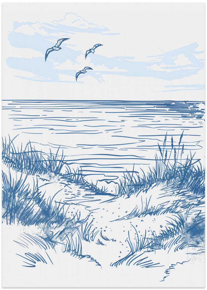Seascape Sketch Poster