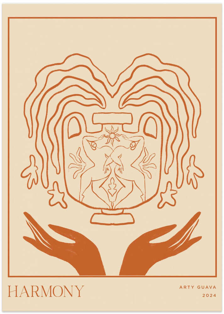 Vessel-Kollektion: Harmonie (LineArt) Poster