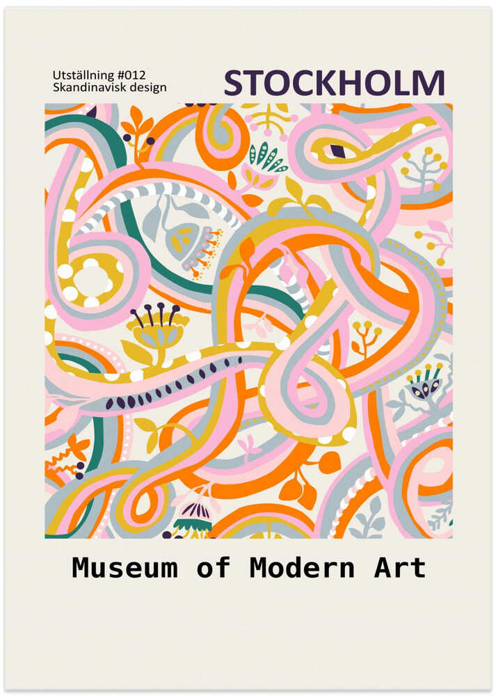 Botanisches Dopamin, Ausstellung Stockholm – Poster