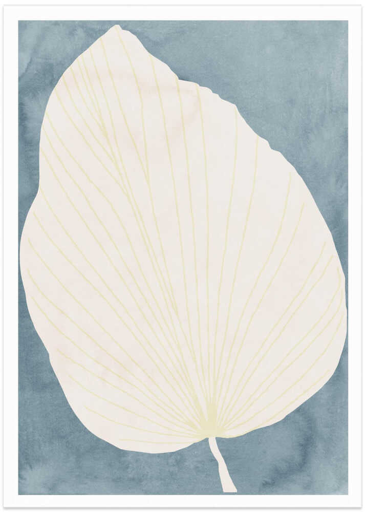 Illustration eines großen Blattes – Poster