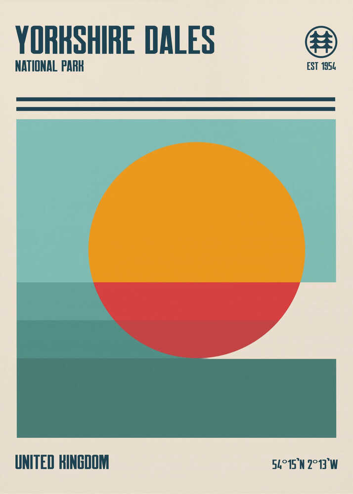 Reiseposter zum Yorkshire-Dales-Nationalpark Poster