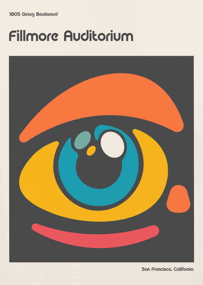 Abstraktes Fillmore-Poster Poster