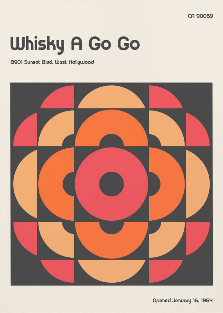 Retro-Poster „Whisky a Go Go“
