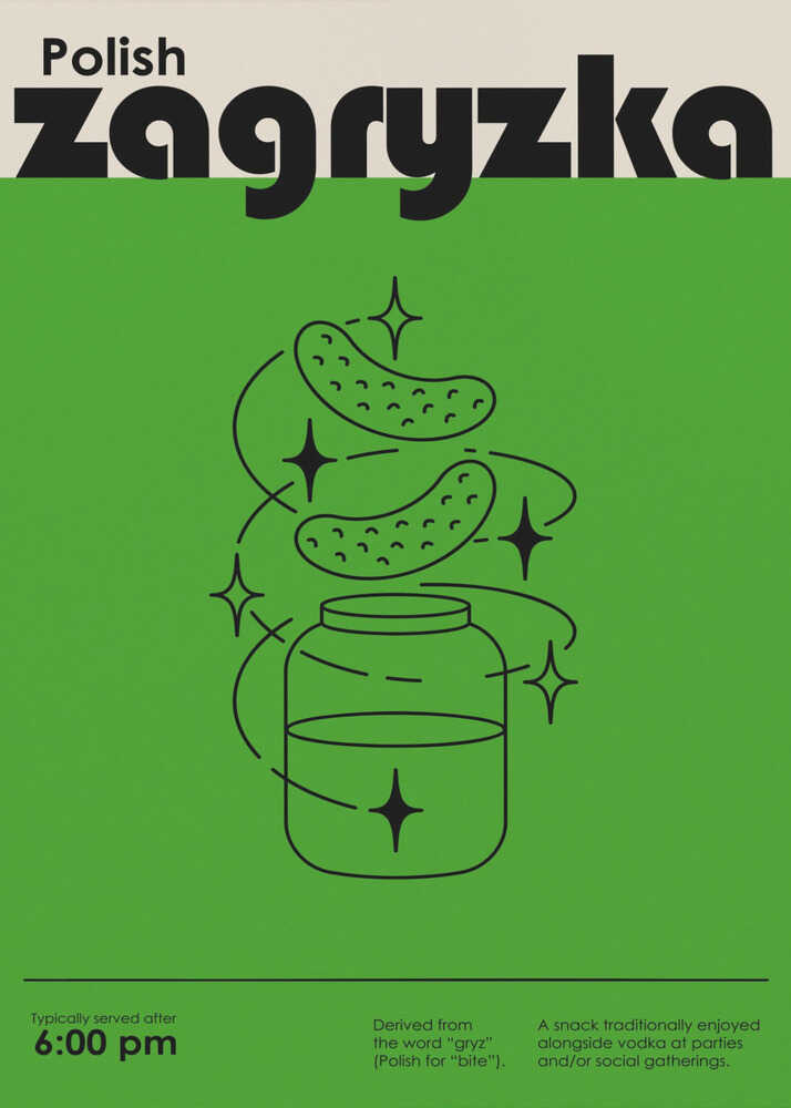 Grüner polnischer Snack, Poster