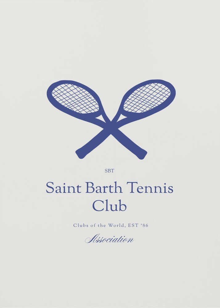 Poster des Saint-Barth-Tennisclubs