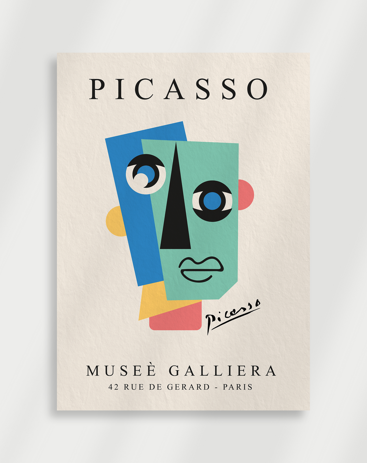 Abstraktes Picasso-Poster