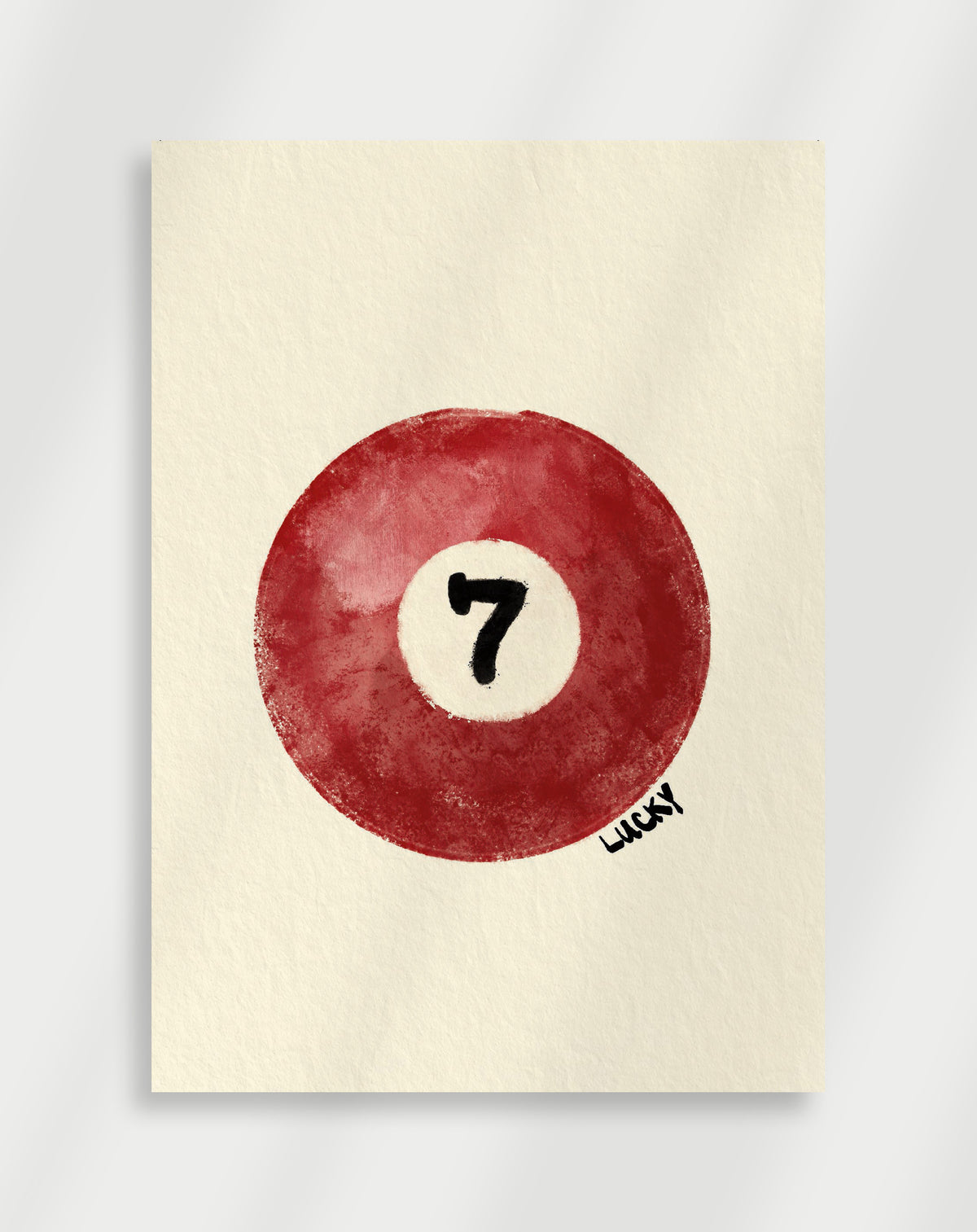 „Lucky 7“-Poolball-Poster