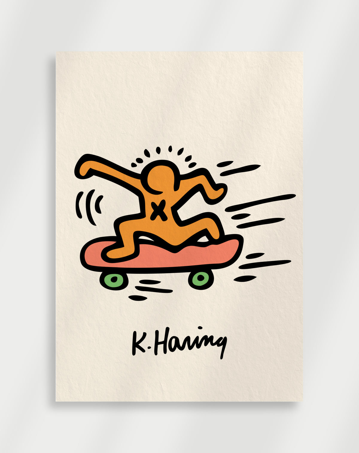 Skateboard-Kunstdruck
