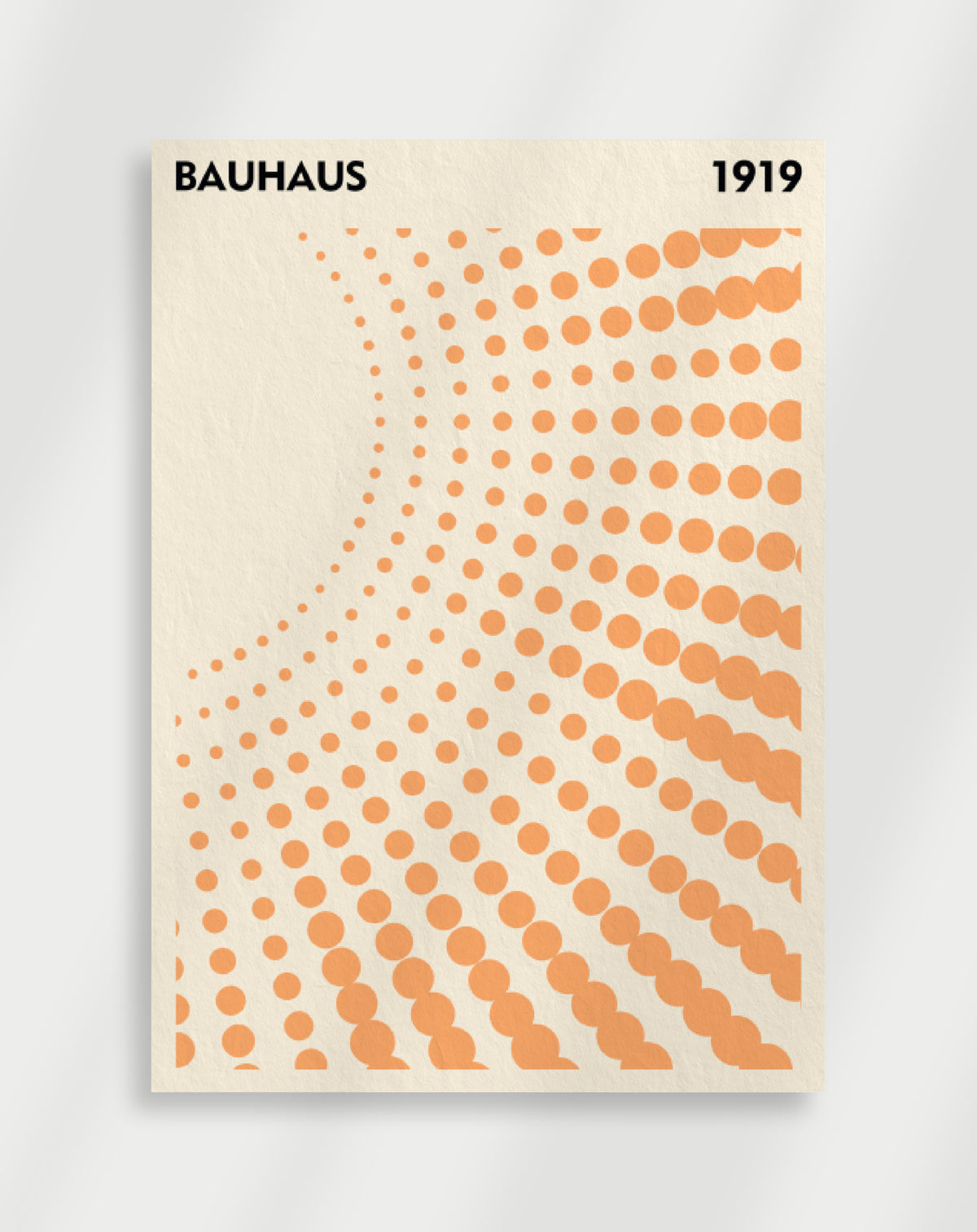 Oranges Bauhaus-Poster