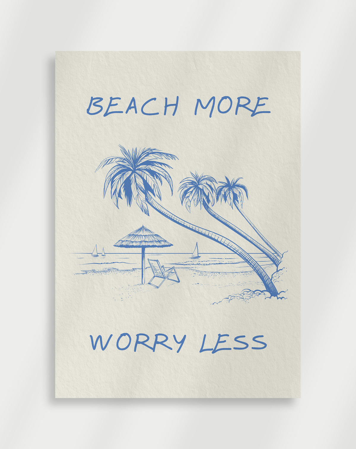 Mehr Strand, weniger Sorgen – Poster