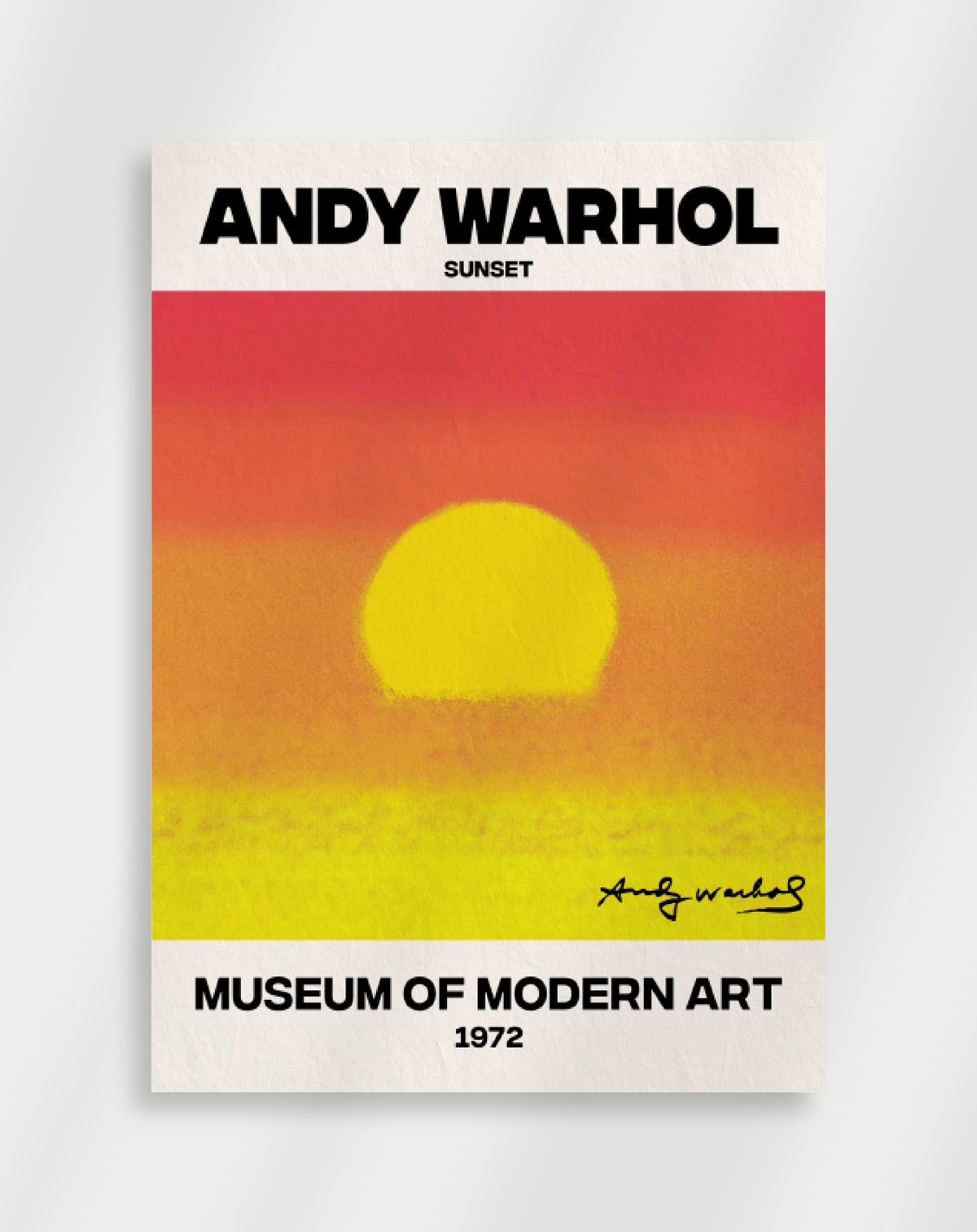 Oranges Andy-Warhol-Sunset-Poster