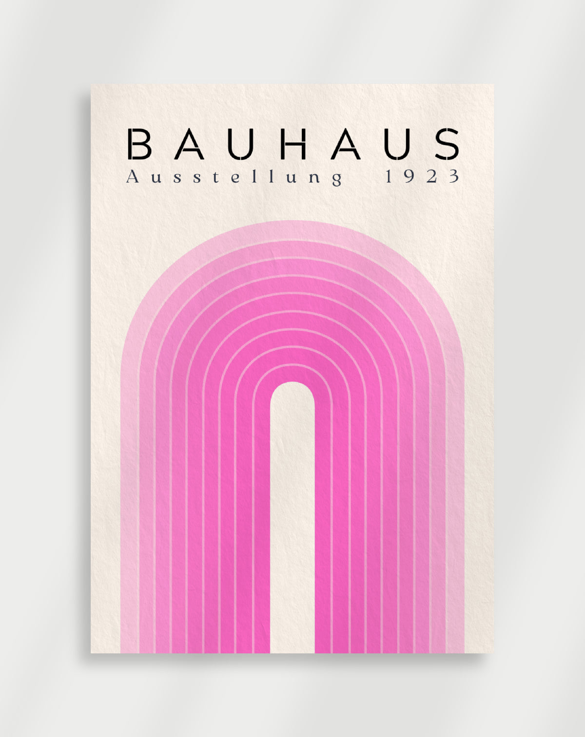 Bauhaus Arch Shapes Poster