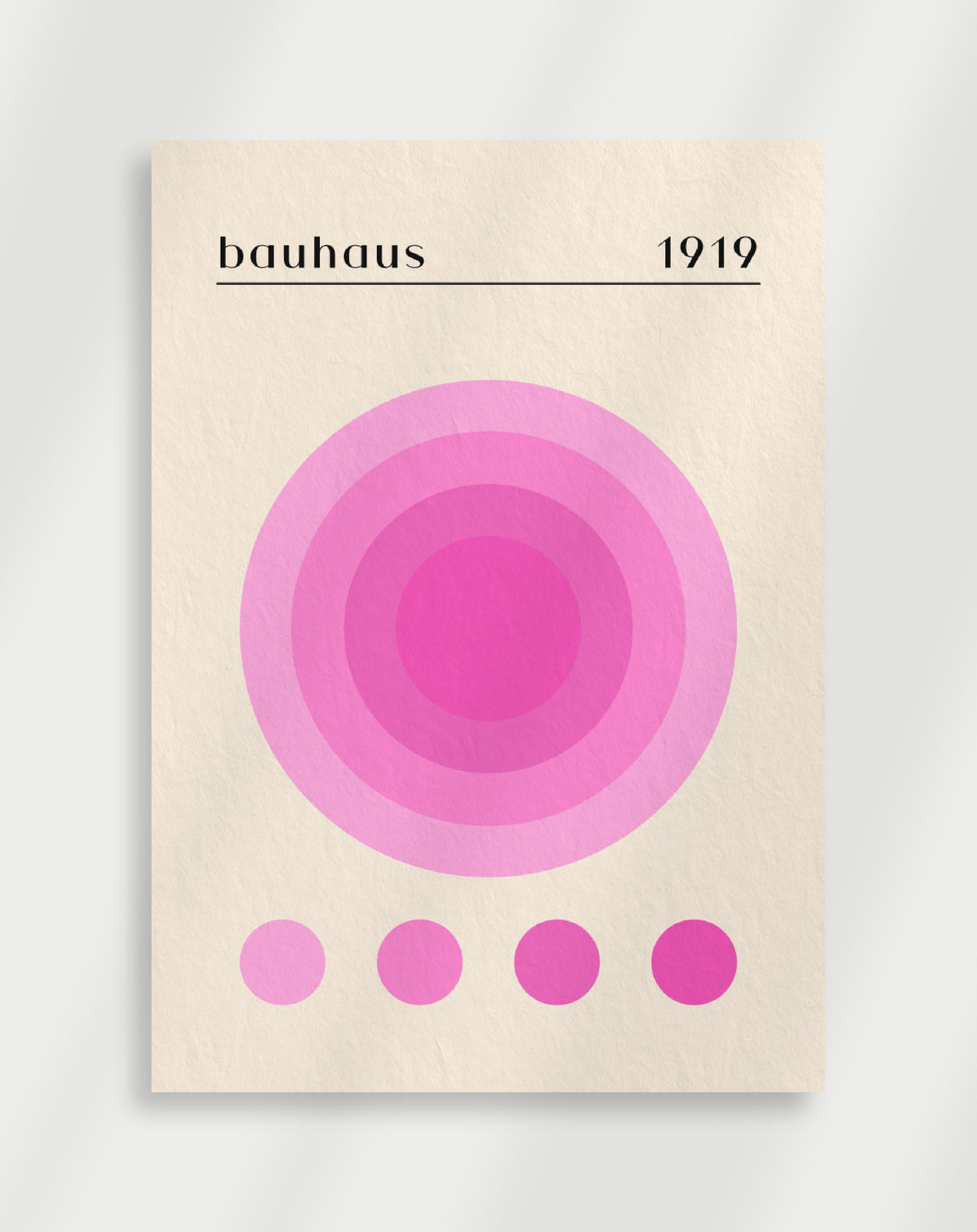 Bauhaus-Poster mit Farbverlaufskreis