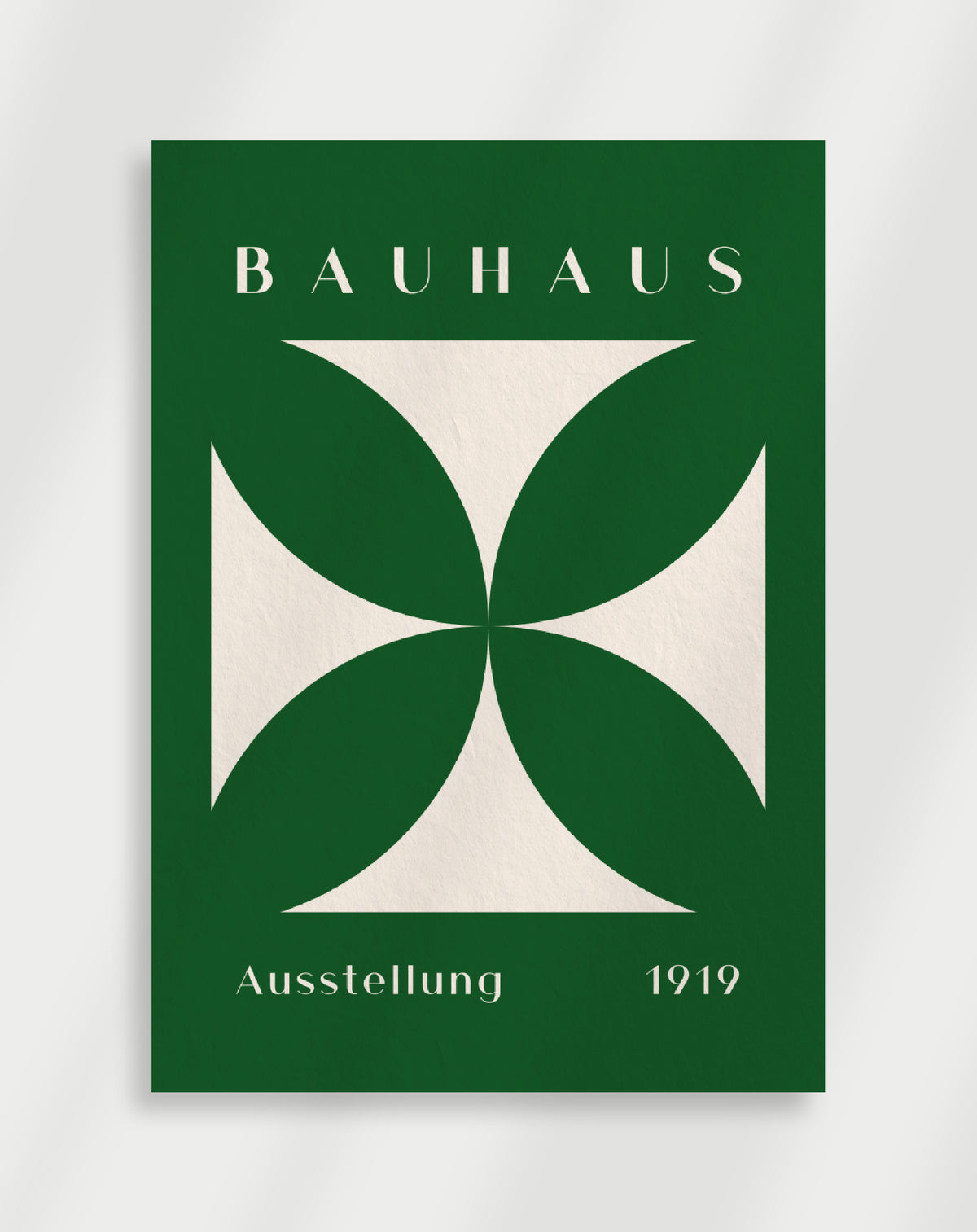 Bauhaus-Poster mit grünem Stern