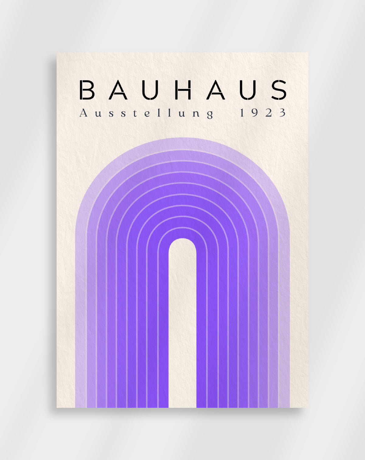 Bauhaus Purple Arch Poster