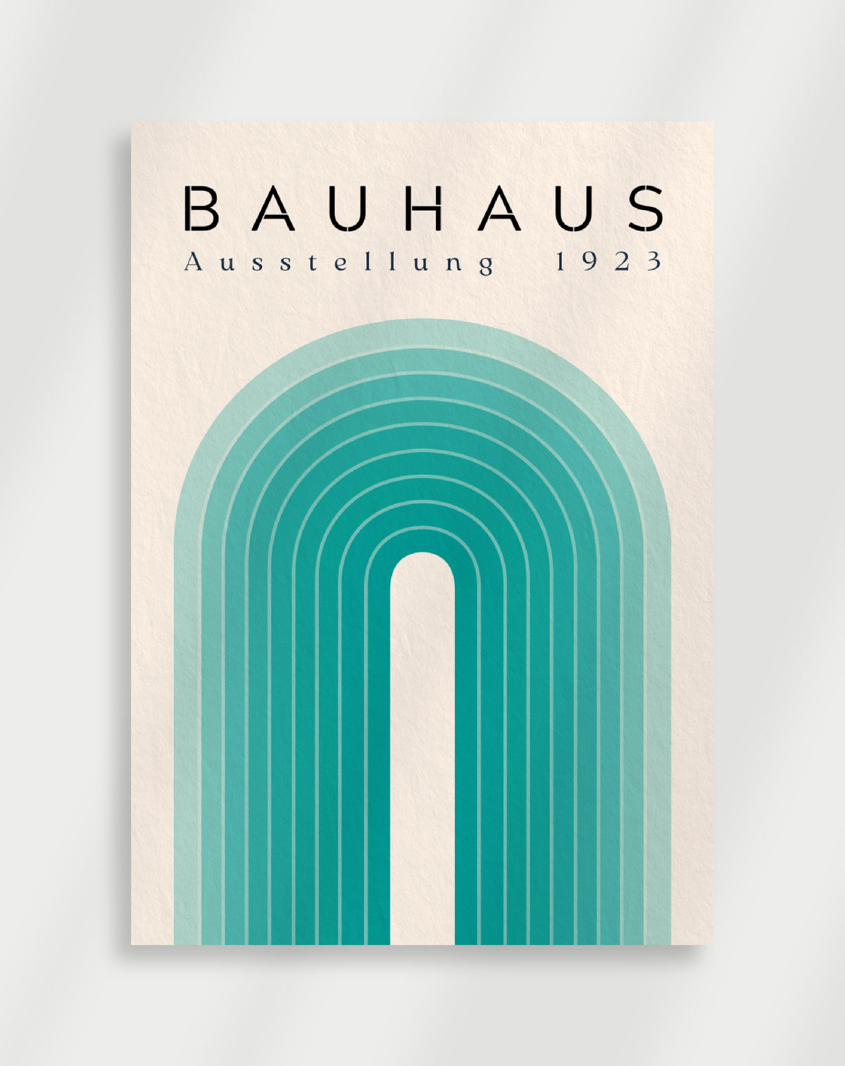 Bauhaus Green Abstract Poster