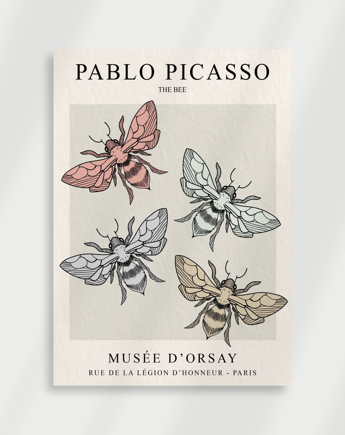 Picasso-Poster mit Bienen