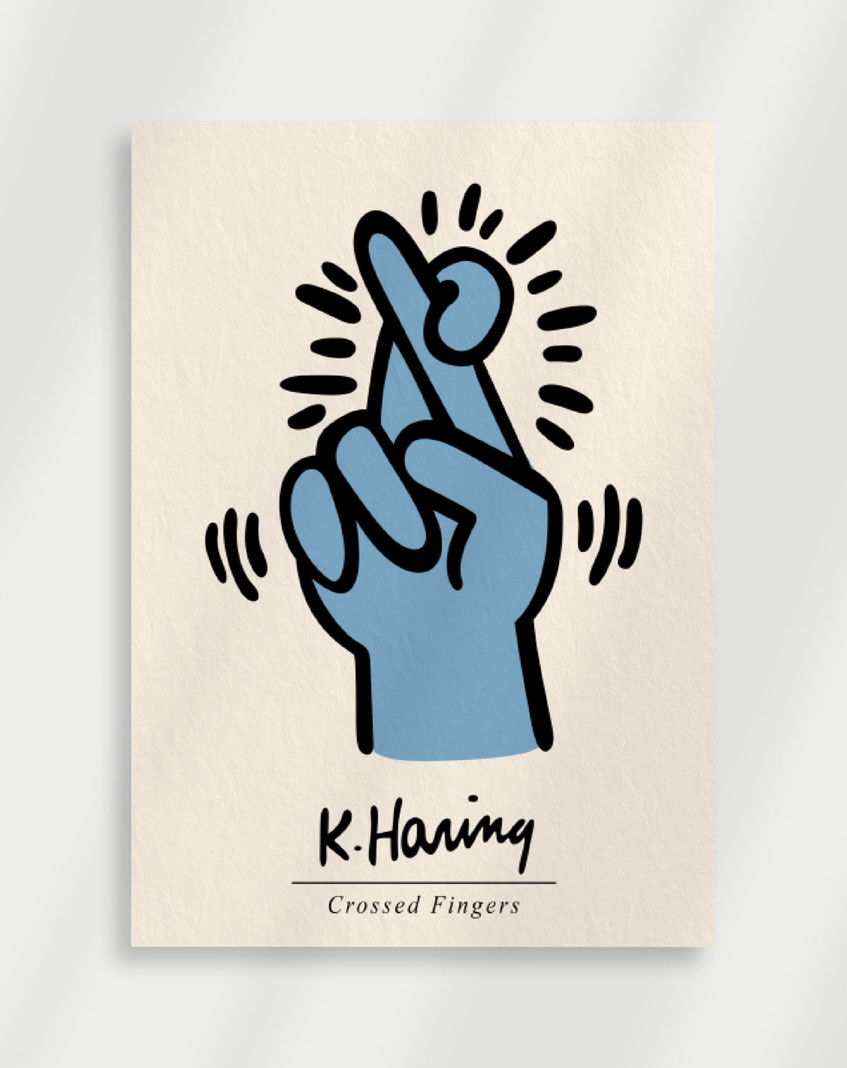Kunstdruck „Gekreuzte Finger“