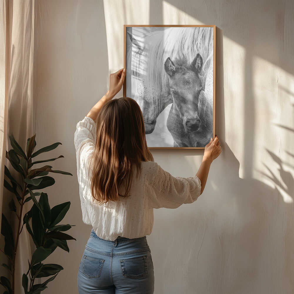 Mare and Foal Poster