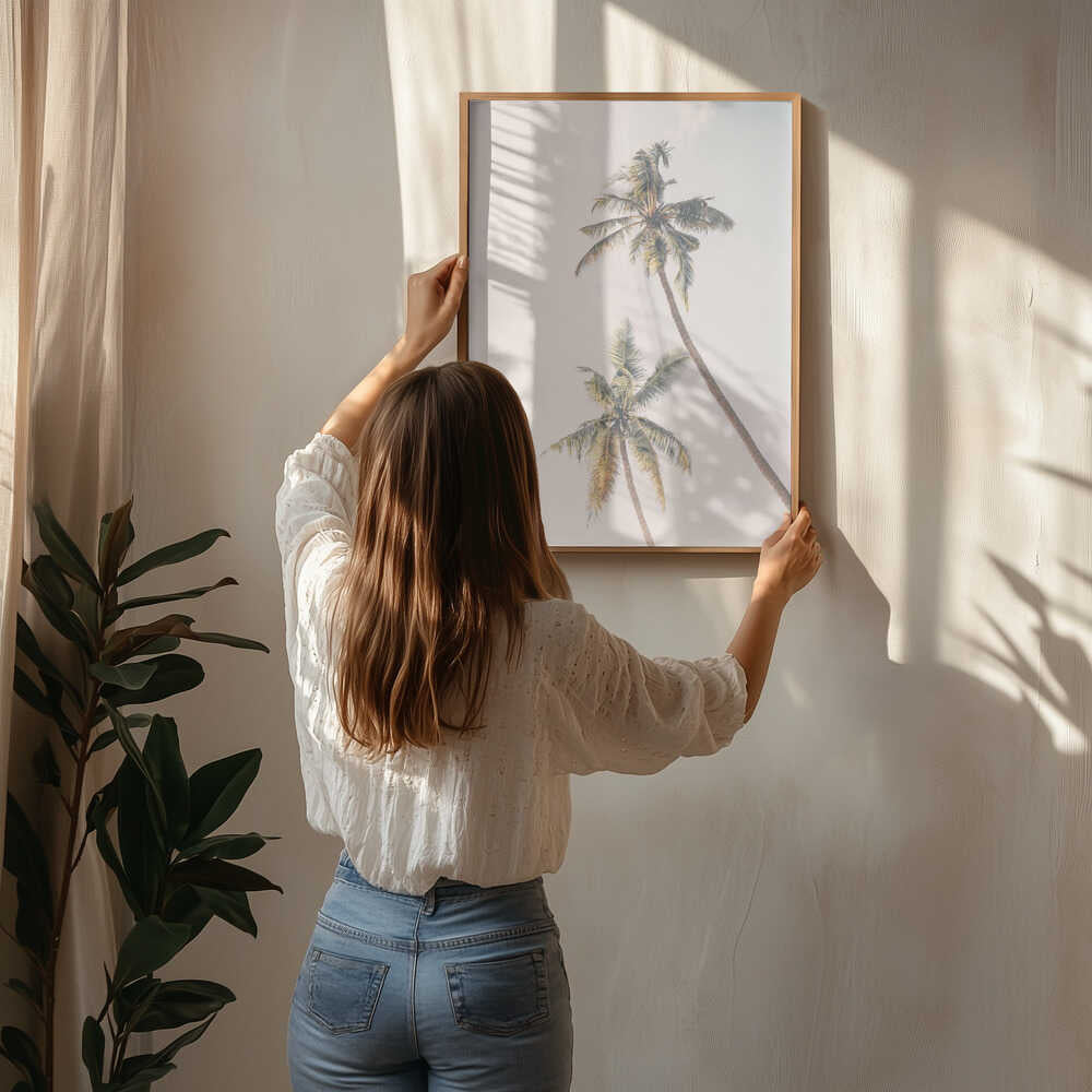 Tropical Palms Poster