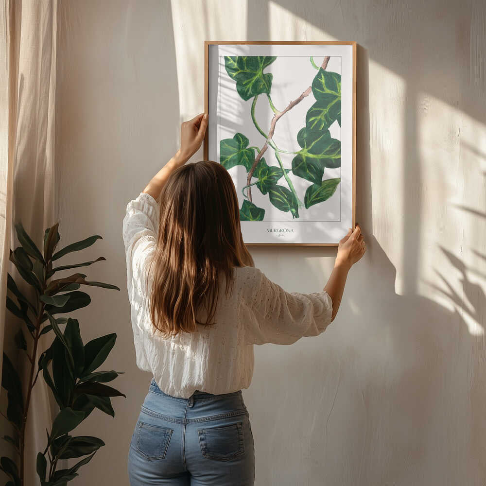 Green Ivy Botanical Poster