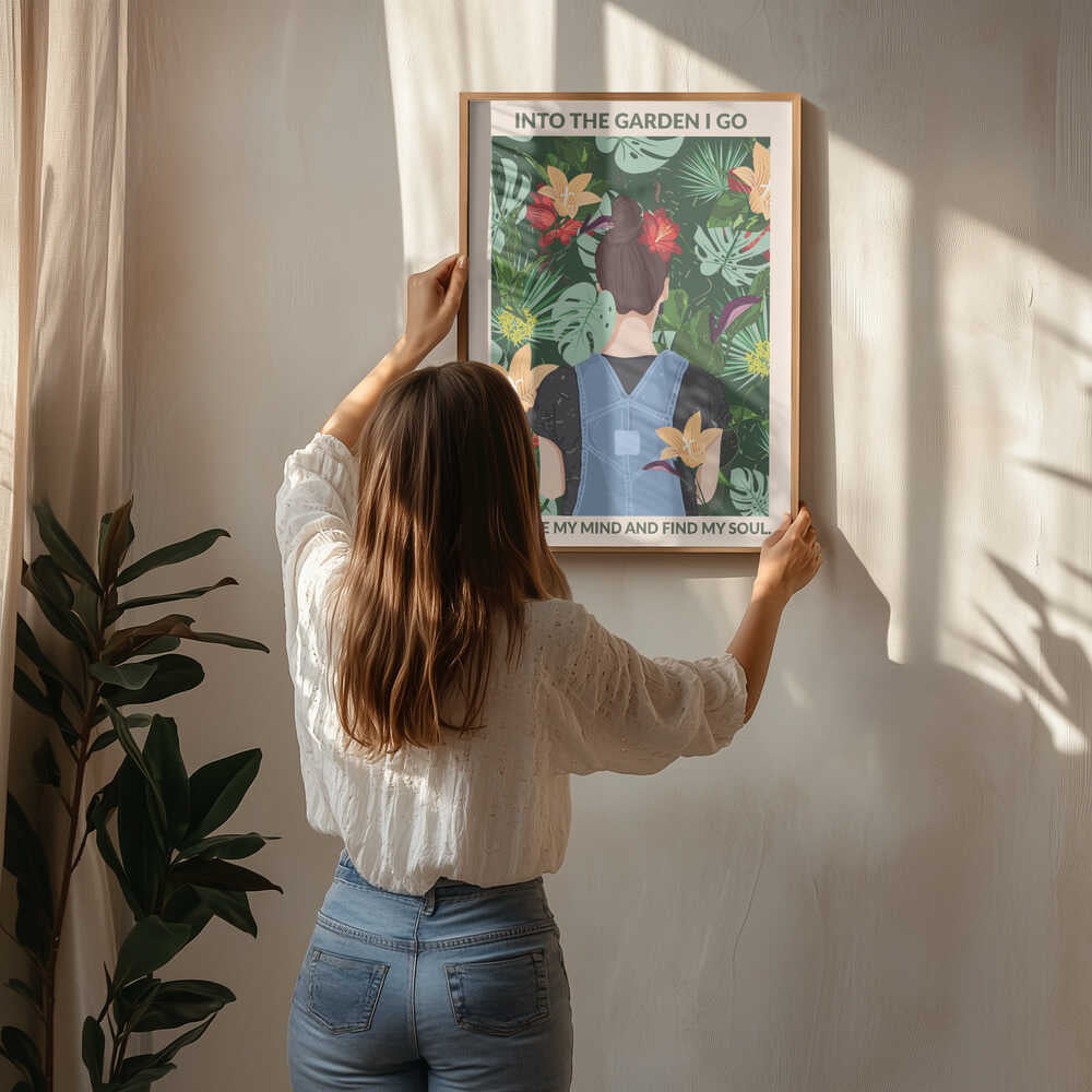 Standard-Wandkunstposter „Im Garten“