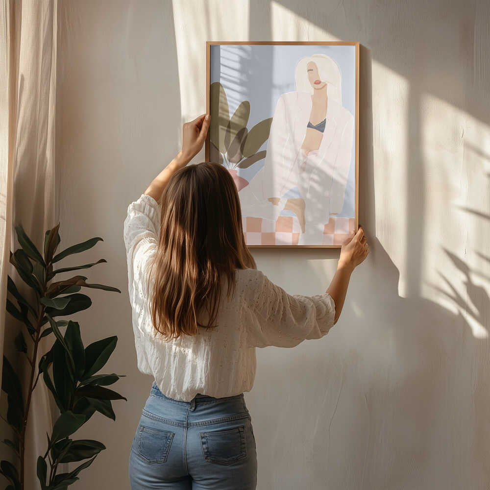 Poster „Zu faul für Yoga“