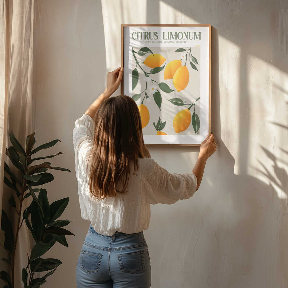 Golden Citrus Delight Poster