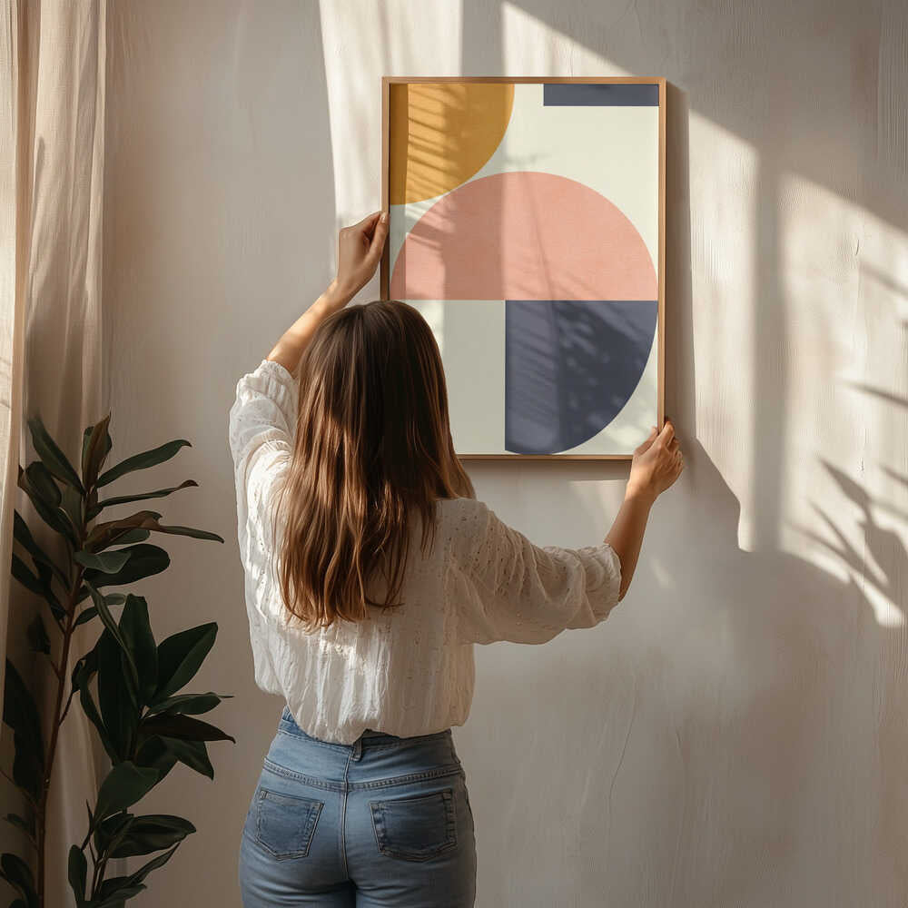 Regenbogen-Plusformen Blausenf2 Poster