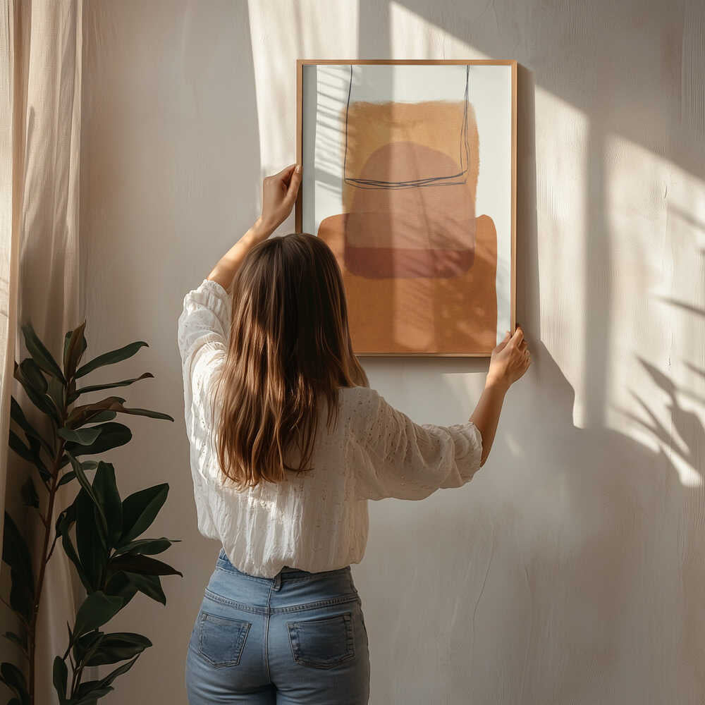 Painted Lines Desatur Kopie Poster