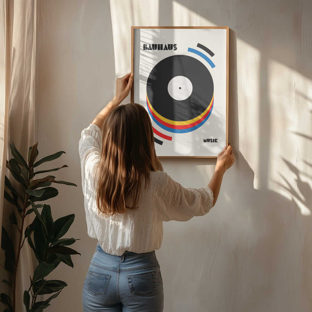 Abstract Music Vinyl Poster