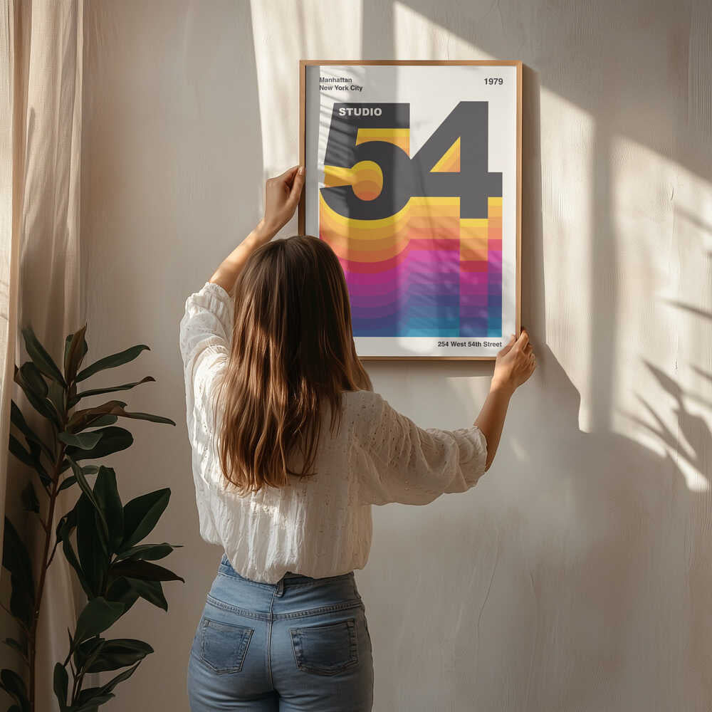Studio 54 Retro Design Poster