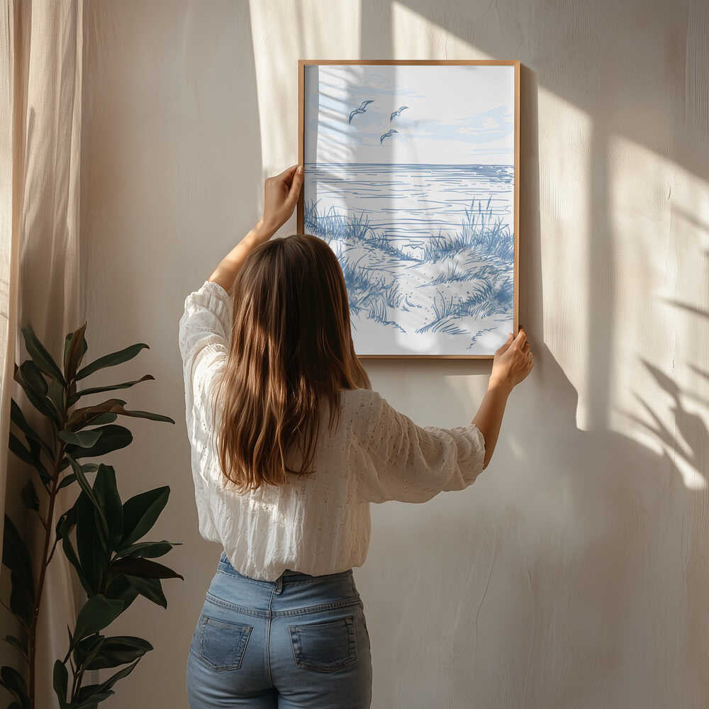 Seascape Sketch Poster