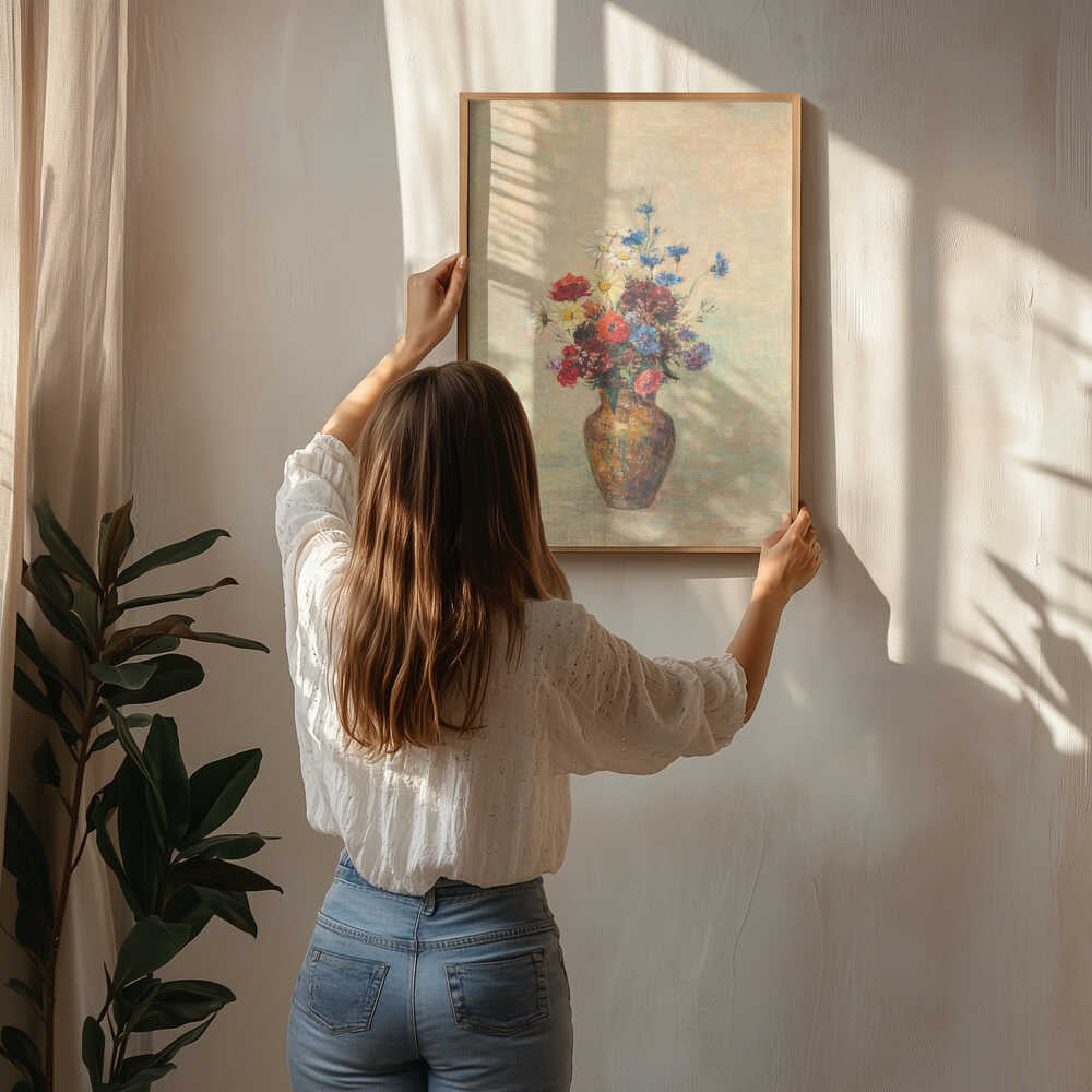 Blumen in einer Vase Poster