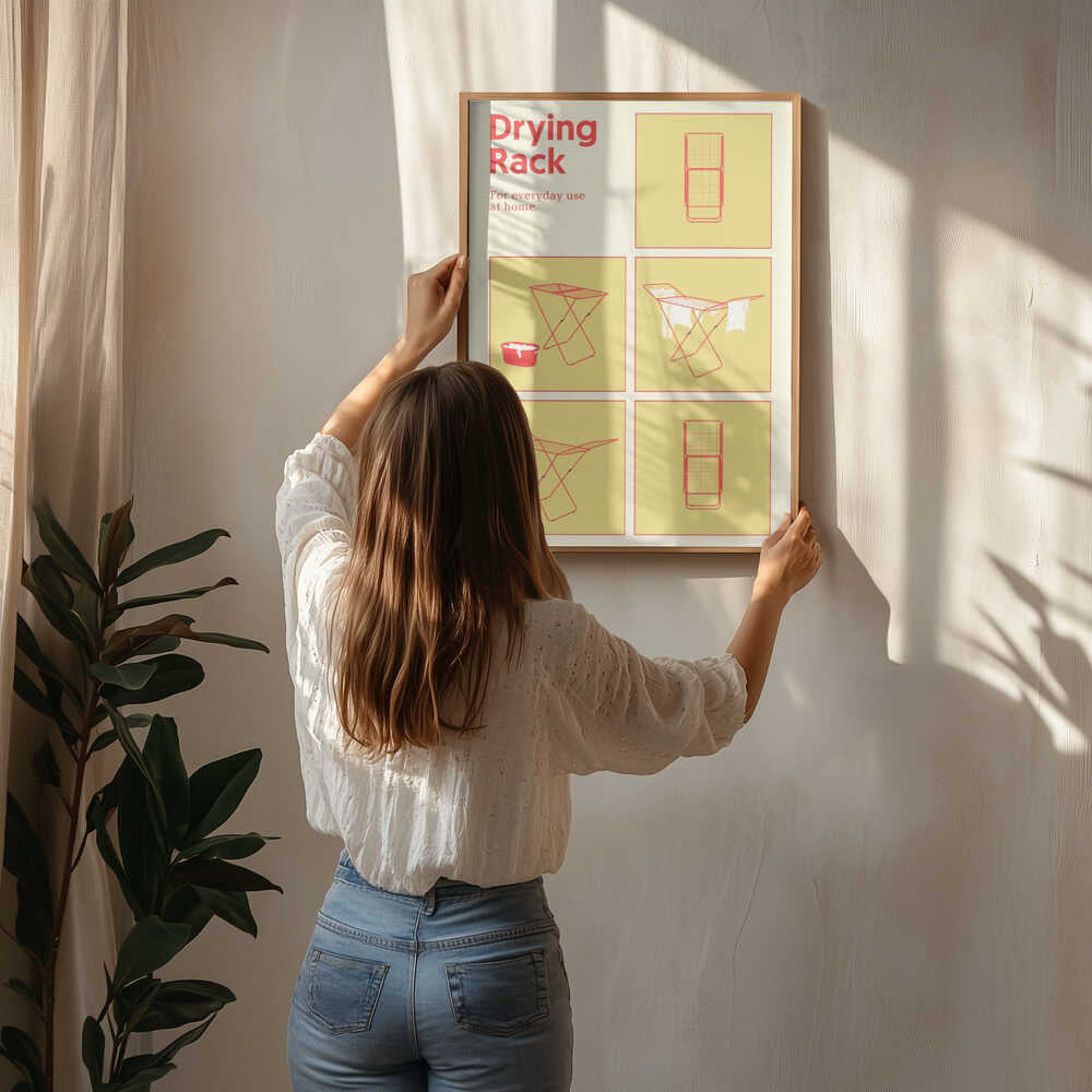 Poster „Poster-Trockengestell“