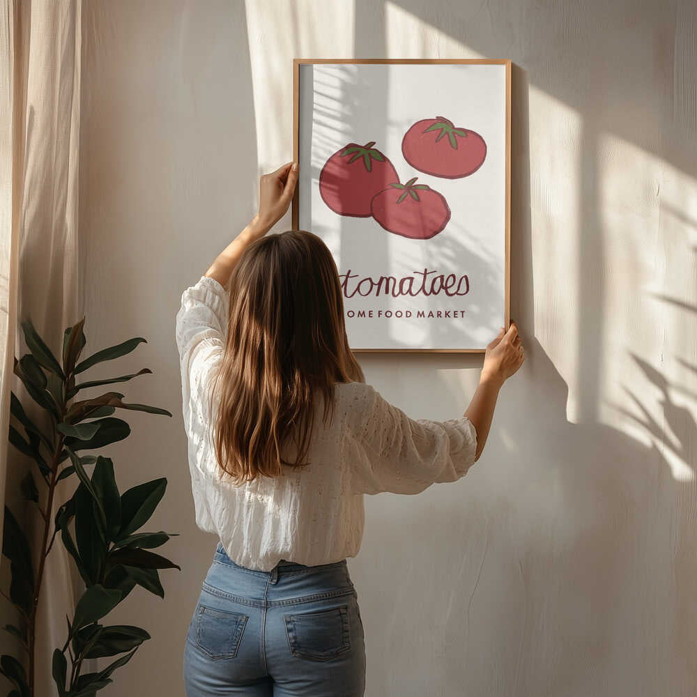 Frische Markttomaten Poster