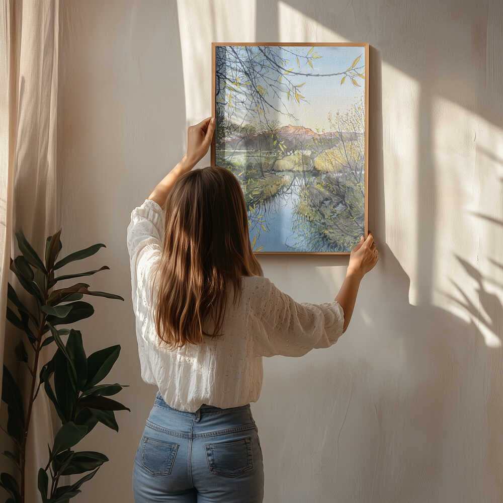 Goldene Flussspiegelungen, Poster