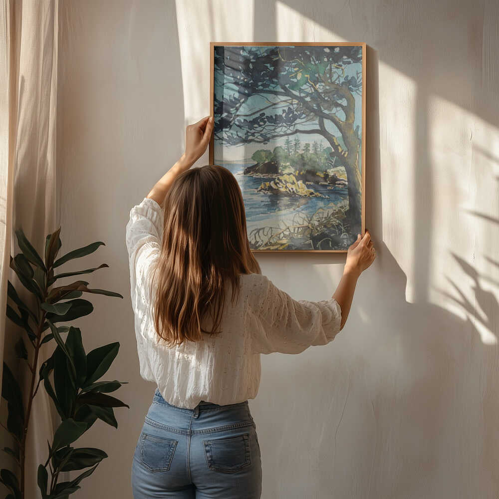 Coastal Pine Vista Poster