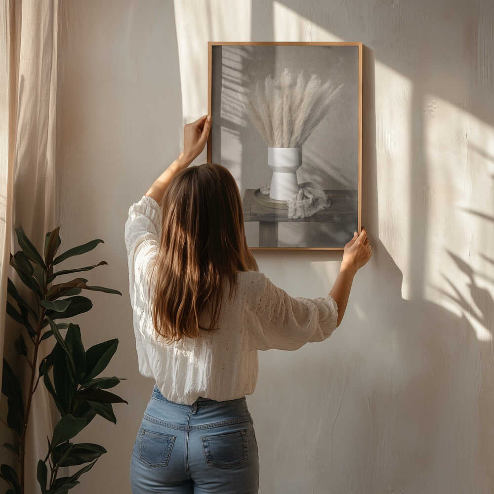 Modern Pampas Still Life Poster